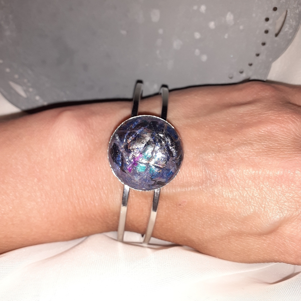 Handmade faux stone bracelet